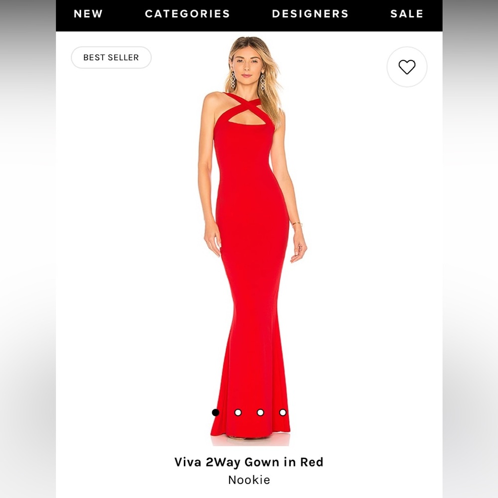 2Way Gown in Red size Medium